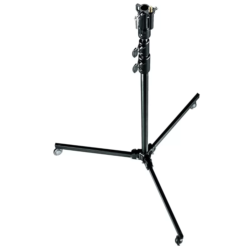 Suporte de estúdio com rodas. Altura 300 cm. Preto - 298B - Manfrotto - Suportes, Suportes e Bases Suporte de estúdio com rodas. Altura 300 cm. Preto - 298B - Manfrotto - Suportes, Suportes e Bases