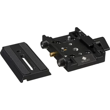 Adaptador de placa de liberação rápida. Inclui placa 501PL - 577 - Manfrotto - Placas, Grampos e Adaptadores