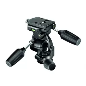 Cabeça esférica padrão de 3 vias 808RC4 com placa de liberação rápida 410PL tipo RC4 - 808RC4 - Manfrotto - Cabeças esféricas