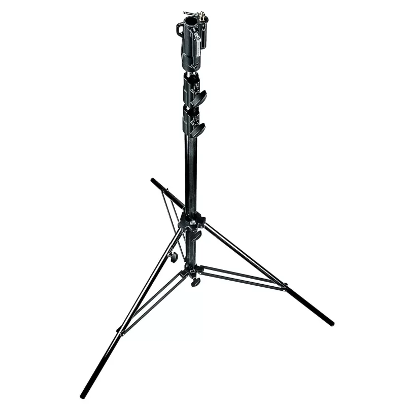 Suporte de estúdio resistente de 3 seções. Altura 333 cm. Preto - 126BSU - Manfrotto - Suportes, Bases e Suportes Suporte de estúdio resistente de 3 seções. Altura 333 cm. Preto - 126BSU - Manfrotto - Suportes, Bases e Suportes