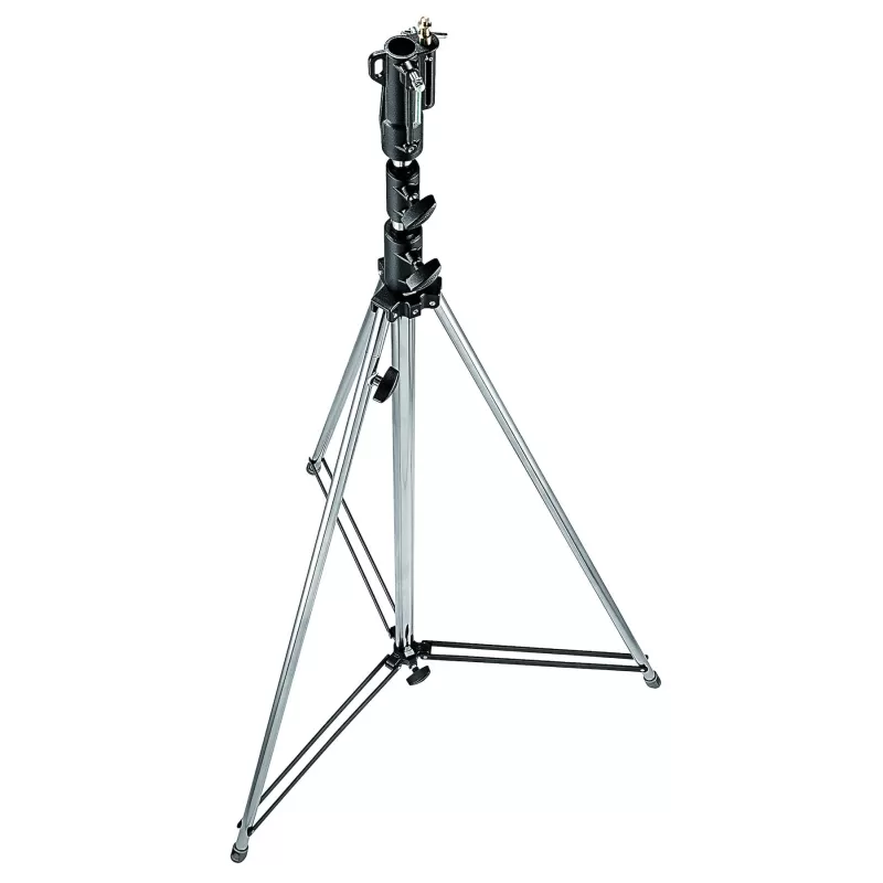 Suporte para estúdio de cinema de 3 seções. Altura 380 cm. Cromado - 111CSU - Manfrotto - Suportes, Suportes e Bases Suporte para estúdio de cinema de 3 seções. Altura 380 cm. Cromado - 111CSU - Manfrotto - Suportes, Suportes e Bases