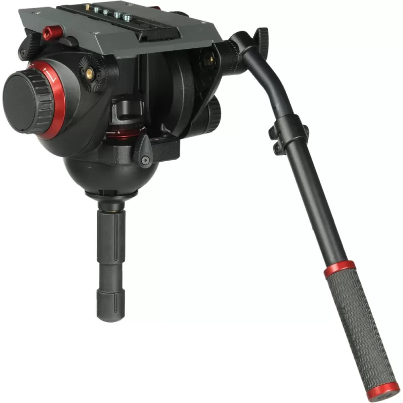Cabeça de vídeo 509HD com placa de liberação rápida 509PLONG. Hemisfério de 100 mm - 509HD - Manfrotto - Cabeças esféricas