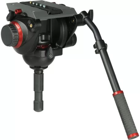 Cabeça de vídeo 509HD com placa de liberação rápida 509PLONG. Hemisfério de 100 mm - 509HD - Manfrotto - Cabeças esféricas