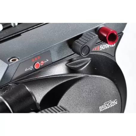 Cabeça de vídeo 509HD com placa de liberação rápida 509PLONG. Hemisfério de 100 mm - 509HD - Manfrotto - Cabeças esféricas