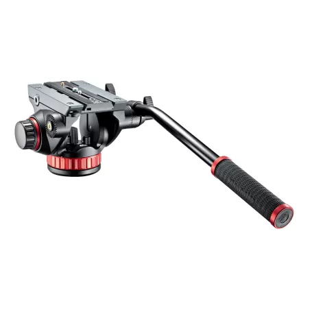 Cabeça de vídeo MVH502AH com placa de liberação rápida 504PLONG - MVH502AH - Manfrotto - Cabeças esféricas Cabeça de vídeo MVH502AH com placa de liberação rápida 504PLONG - MVH502AH - Manfrotto - Cabeças esféricas