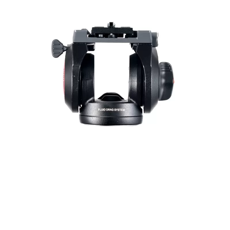 Cabeça de vídeo MVH500AH com placa de liberação rápida 500PLONG. Base plana de 3/8" - MVH500AH - Manfrotto - Cabeças esféricas