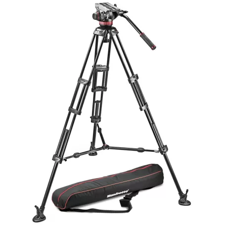 Kit de vídeo com tripé de alumínio PRO 546B + cabeça esférica MVH502A - MVH502A,546BK-1 - Manfrotto - Tripés MANFROTTO Kit de vídeo com tripé de alumínio PRO 546B + cabeça esférica MVH502A - MVH502A,546BK-1 - Manfrotto - Tripés MANFROTTO