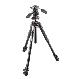 Kit de tripé 190XPRO de 3 seções com cabeça esférica de 3 vias - Alumínio - MK190XPRO3-3W - Manfrotto - Tripés MANFROTTO