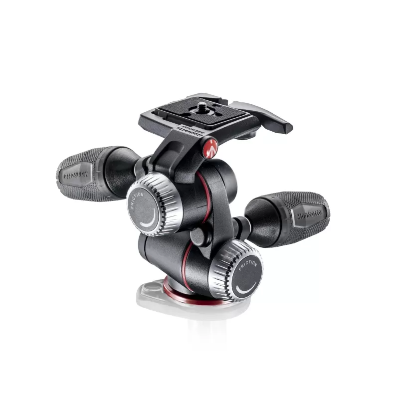 Cabeça esférica Manfrotto MHXPRO-3W 3 vias X Pro com placa de liberação rápida 200PL Cabeça esférica Manfrotto MHXPRO-3W 3 vias X Pro com placa de liberação rápida 200PL