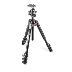 Kit de tripé 190XPRO de 4 segundos com cabeça esférica XPRO - Alumínio - MK190XPRO4-BHQ2 - Manfrotto - Tripés MANFROTTO