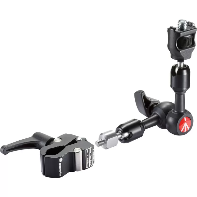 Braço de fricção Micro Arm 15cm com pinça Nano - 244MICROKIT - Manfrotto - Colunas, Tubos, Braços, Postes e Extensões Braço de fricção Micro Arm 15cm com pinça Nano - 244MICROKIT - Manfrotto - Colunas, Tubos, Braços, Postes e Extensões