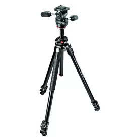 Kit de tripé duplo 290 com cabeça esférica de 3 vias - Alumínio - MK290DUA3-3W - Manfrotto - Tripés MANFROTTO