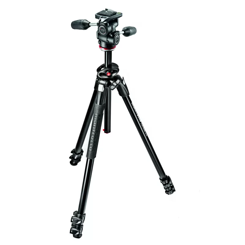 Kit de tripé duplo 290 com cabeça esférica de 3 vias - Alumínio - MK290DUA3-3W - Manfrotto - Tripés MANFROTTO Kit de tripé duplo 290 com cabeça esférica de 3 vias - Alumínio - MK290DUA3-3W - Manfrotto - Tripés MANFROTTO