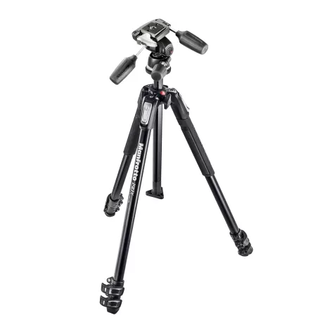 Kit de tripé 190X de 3 seções com cabeça esférica 804 MkII de 3 vias - Alumínio - MK190X3-3W1 - Manfrotto - Tripés MANFROTTO Kit de tripé 190X de 3 seções com cabeça esférica 804 MkII de 3 vias - Alumínio - MK190X3-3W1 - Manfrotto - Tripés MANFROTTO