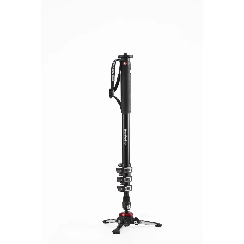 Monopé de Vídeo XPRO+. Alumínio de 4 Seções. Base Fluida - MVMXPROA4 - Manfrotto - Monopés MANFROTTO Monopé de Vídeo XPRO+. Alumínio de 4 Seções. Base Fluida - MVMXPROA4 - Manfrotto - Monopés MANFROTTO