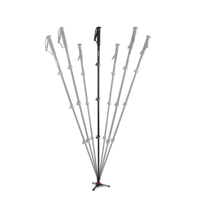 Monopé de Vídeo XPRO+. Alumínio de 4 Seções. Base Fluida - MVMXPROA4 - Manfrotto - Monopés MANFROTTO