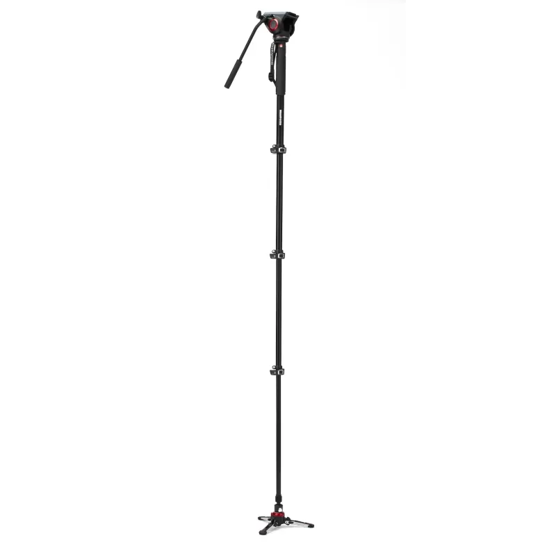 Monopé de vídeo XPRO+. Inclui cabeça esférica MVH500AH. Base fluida - MVMXPRO500 - Manfrotto - Cabeças esféricas