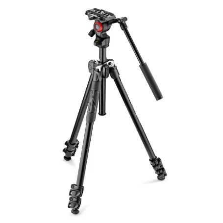 Kit de tripé 290 Light com cabeça esférica bidirecional (vídeo) - Alumínio - MK290LTA3-V - Manfrotto - Tripés MANFROTTO Kit de tripé 290 Light com cabeça esférica bidirecional (vídeo) - Alumínio - MK290LTA3-V - Manfrotto - Tripés MANFROTTO