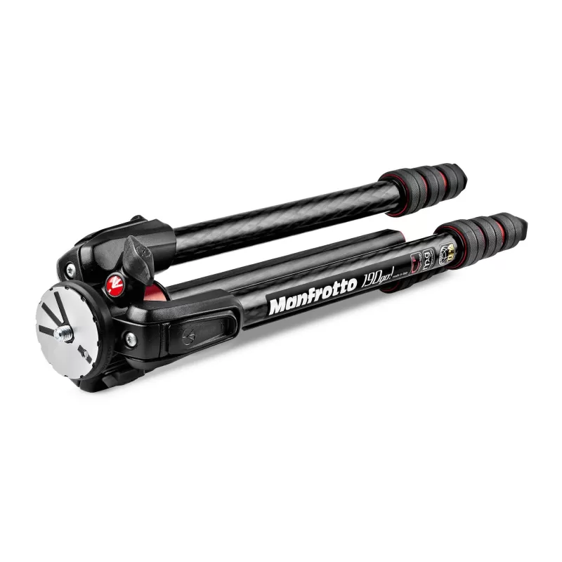 Tripé de fibra de carbono 190Go! M de 4 seções - MT190GOC4 - Manfrotto - Tripés MANFROTTO