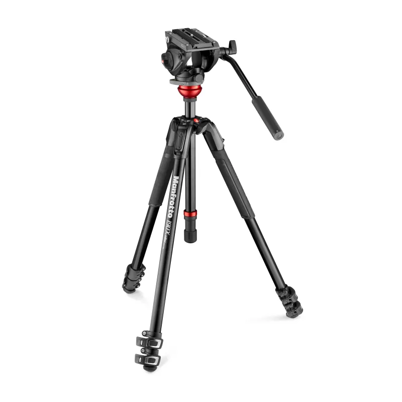 Kit de vídeo MVK500190XV (tripé de alumínio MT190X + cabeça esférica MVH500A) - MVK500190XV - Manfrotto - Tripés MANFROTTO Kit de vídeo MVK500190XV (tripé de alumínio MT190X + cabeça esférica MVH500A) - MVK500190XV - Manfrotto - Tripés MANFROTTO