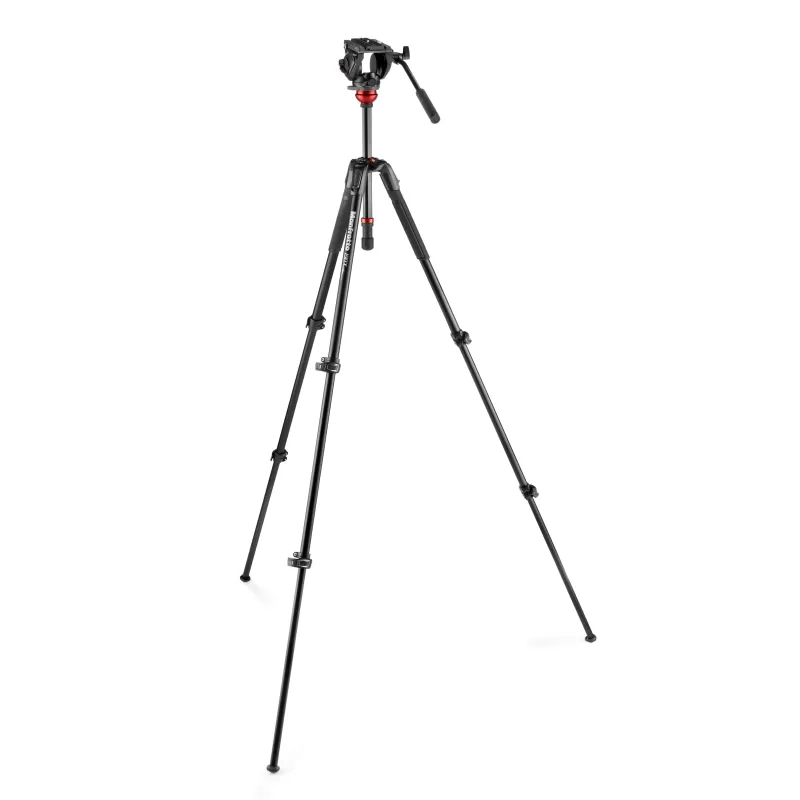 Kit de vídeo MVK500190XV (tripé de alumínio MT190X + cabeça esférica MVH500A) - MVK500190XV - Manfrotto - Tripés MANFROTTO