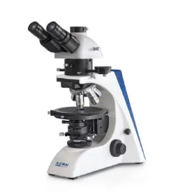 Microscópio polarizador trinocular Inf Plan 4/10/20/40: WF10x20: 20W Hal (TL)
