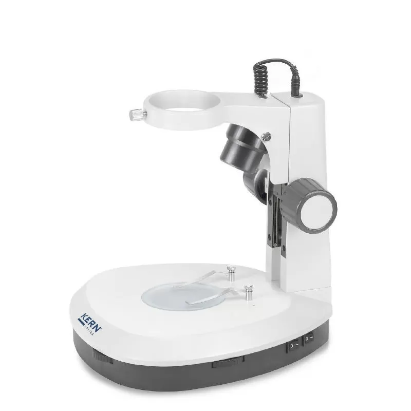 Stereomicroscope stand (Arm curved) with incident and transmitting illumination Stereomicroscope stand (Arm curved) with incident and transmitting illumination