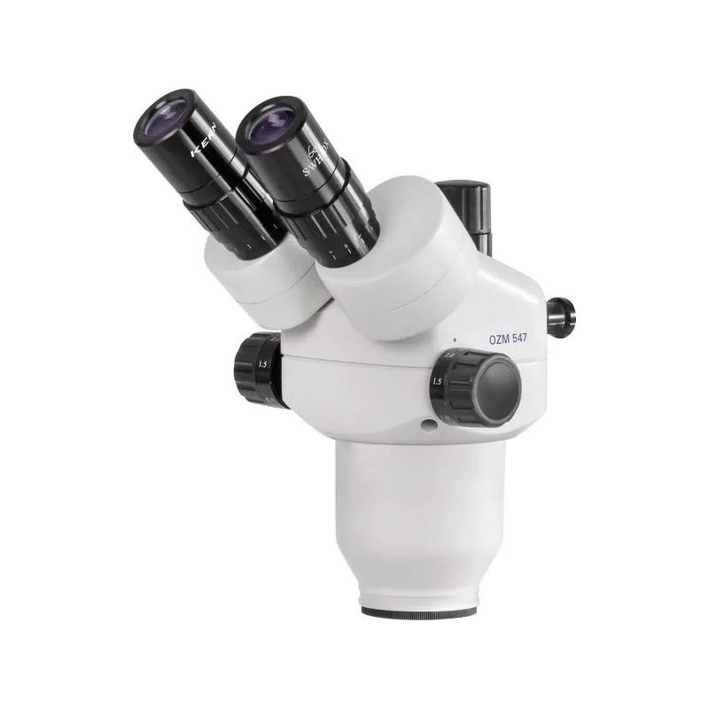 Cabeça de microscópio estéreo com zoom de 0,8x-7x: Trinocular: Para série OZO-5 Cabeça de microscópio estéreo com zoom de 0,8x-7x: Trinocular: Para série OZO-5