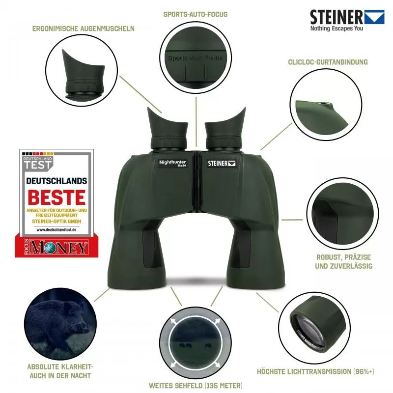 STEINER NIGHTHUNTER 8X56 - Binóculos STEINER