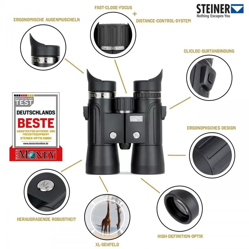STEINER WILDLIFE 8X42 - Prismáticos STEINER
