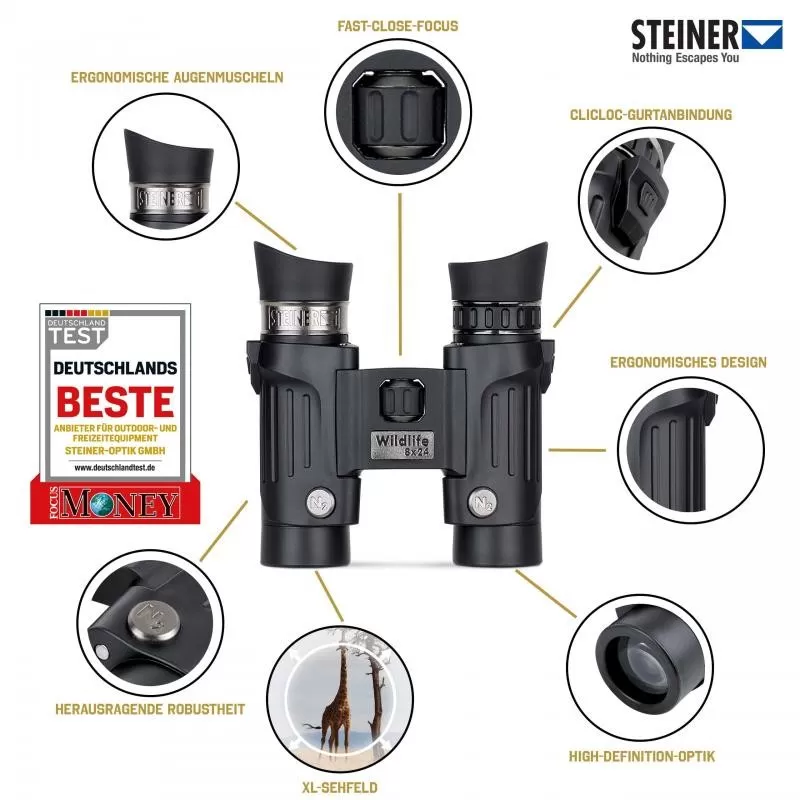 STEINER WILDLIFE 8X24 - Binóculos STEINER