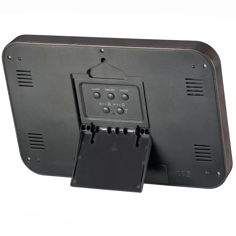 Reloj de Pared/Mesa BRESSER MyTime MC LCD con Apariencia de Madera 225x150 mm