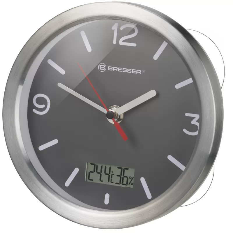 Reloj de Baño BRESSER MyTime Termo/Higro - gris Reloj de Baño BRESSER MyTime Termo/Higro - gris