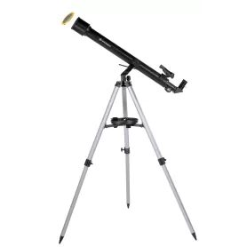 BRESSER Stellar 60/800 AZ - Telescopio Refractor con Adaptador de Cámara de Smartphone