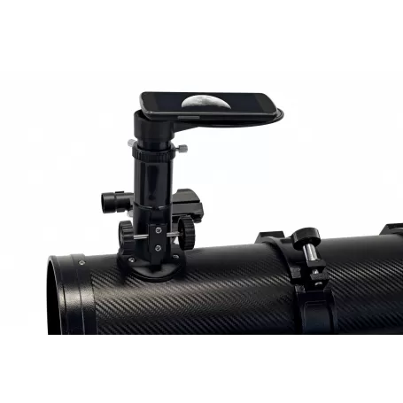 BRESSER Pluto 114/500 EQ Telescopio con Adaptador de Cámara de Smartphone