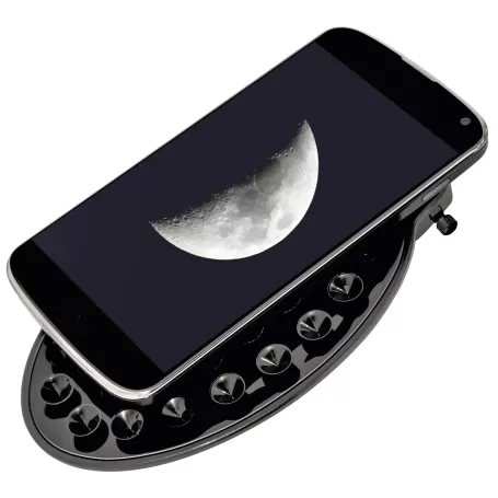 BRESSER Pluto 114/500 EQ Telescopio con Adaptador de Cámara de Smartphone