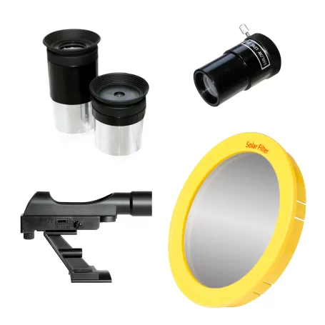 BRESSER Pluto 114/500 EQ Telescopio con Adaptador de Cámara de Smartphone