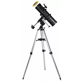 BRESSER Spica 130/650 EQ3 - parab. Telescopio Reflector Diseño de Carbono con Adaptador de Cámara de Smartphone