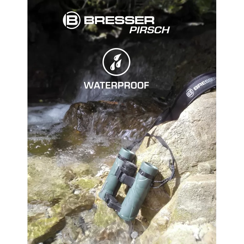 Binóculos BRESSER Pirsch 10x26 com revestimento de correção de fase