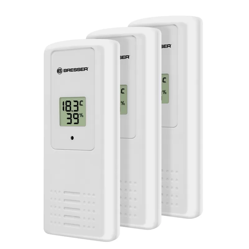 Termómetro e higrómetro BRESSER Temeo Higro Quadro con 4 datos de medida independientes