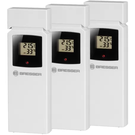 Termômetro/Higrômetro BRESSER Thermo Hygro Quadro NLX com 3 Sensores Externos