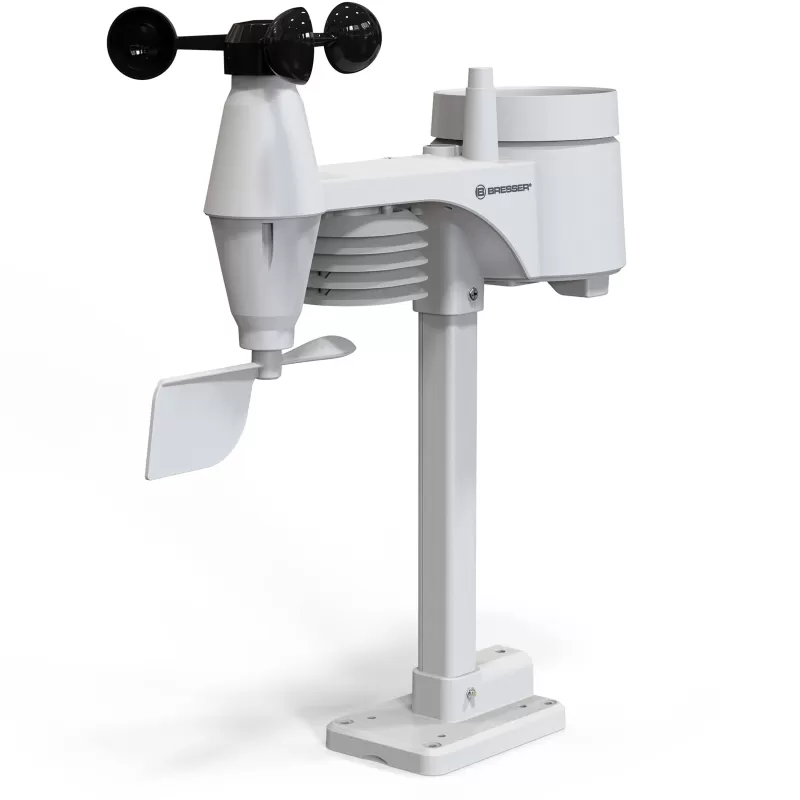 Sensor central de previsão do tempo colorido BRESSER 5 em 1 - Wi-Fi profissional