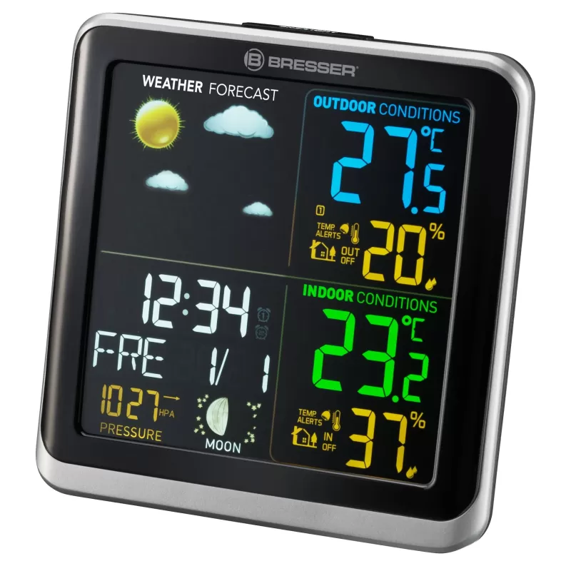 Estación meteorológica BRESSER ClimaTemp TB con Pantalla en Color LCD