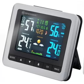 Estação meteorológica BRESSER MeteoTemp WTM com display multicolorido