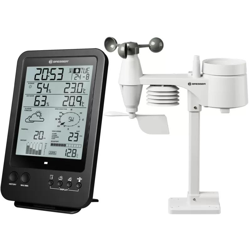 Estação meteorológica BRESSER 5 em 1 preta Estação meteorológica BRESSER 5 em 1 preta