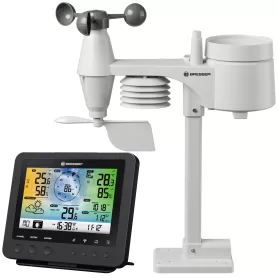 Sensor central de previsão do tempo colorido BRESSER 5 em 1 - Wi-Fi profissional