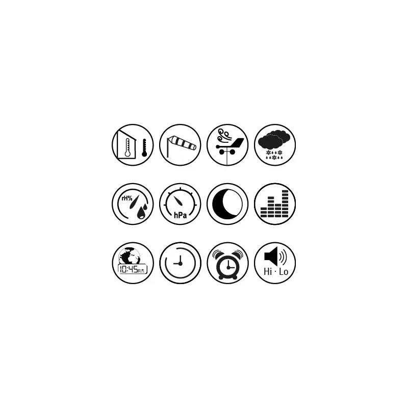 Sensor central de previsão do tempo colorido BRESSER 5 em 1 - Wi-Fi profissional