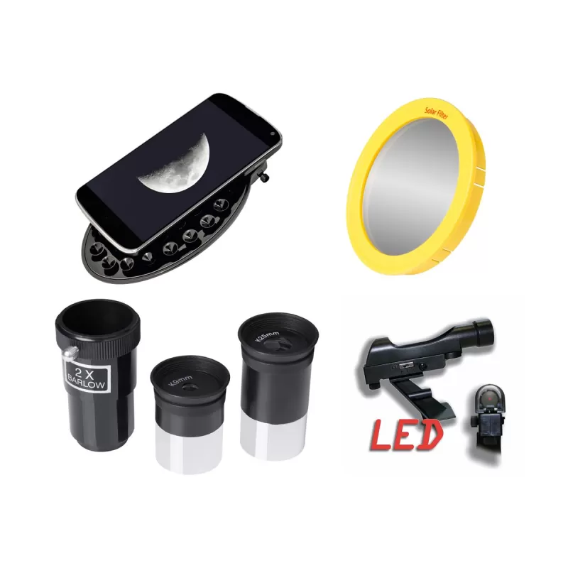 Telescopio Solarix AZ 114/500 CF Kit de principiante BRESSER