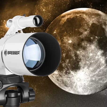 Telescopio refractor clasico 70/350 diseño de carbono