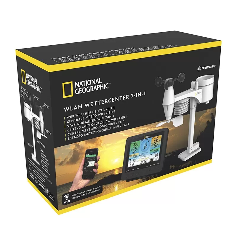 National Geographic Weather Center com sensor 7 em 1 - Estações meteorológicas